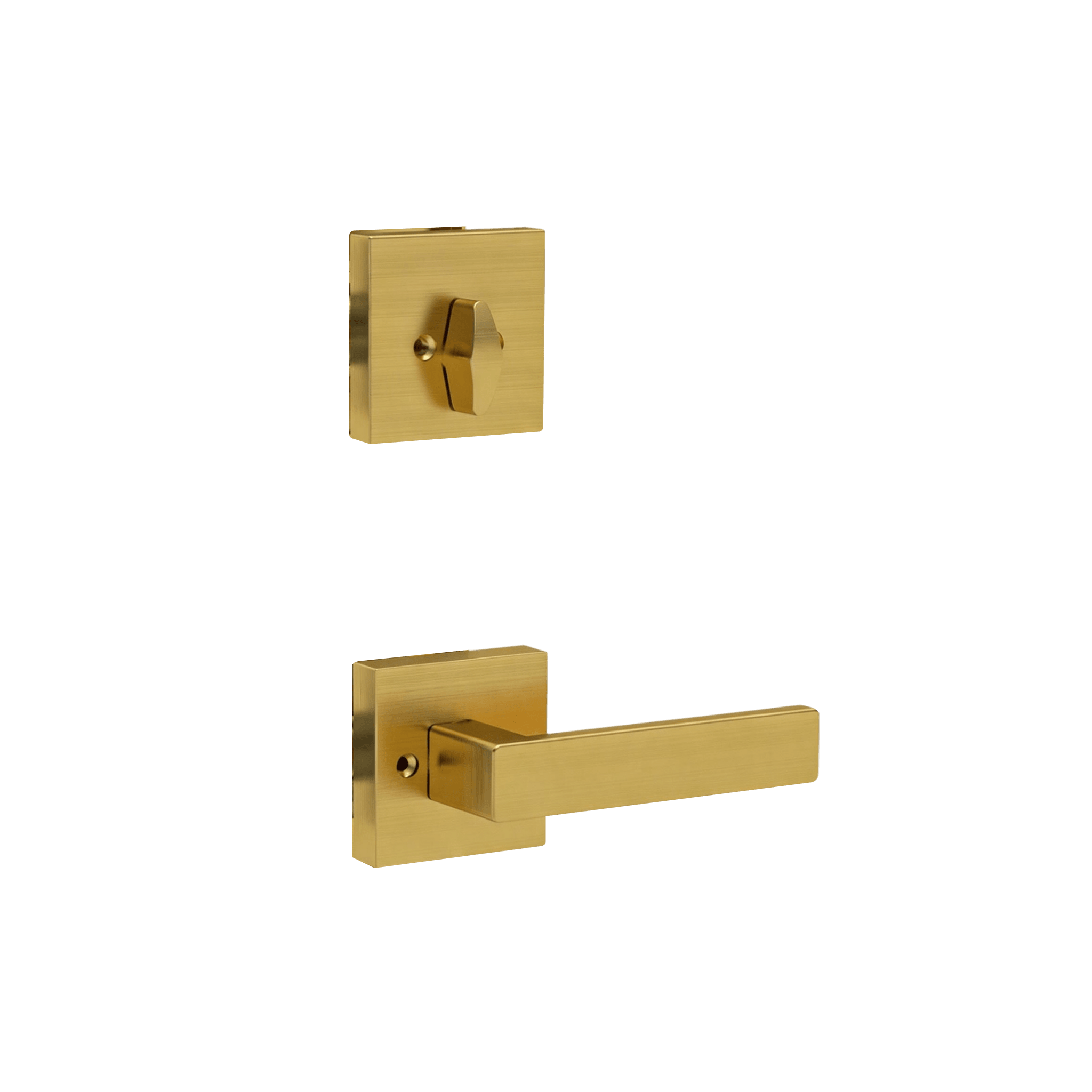 Carlton lever in Brushed Brass