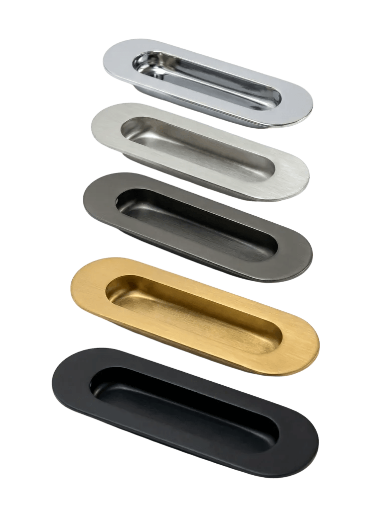 Radius Oval Flushpull in Stainless Steel