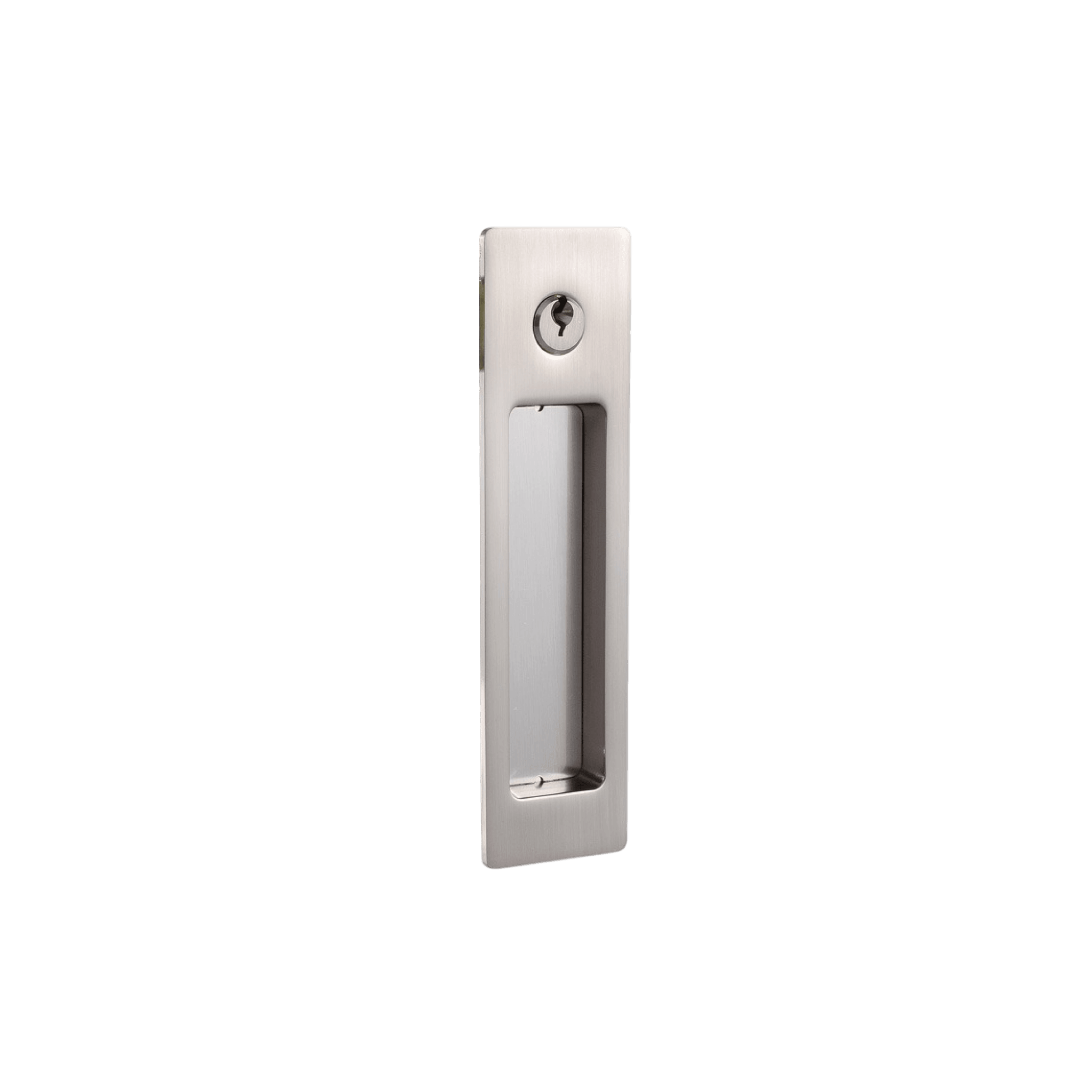 Rectangle cavity pull for a sliding entrance door