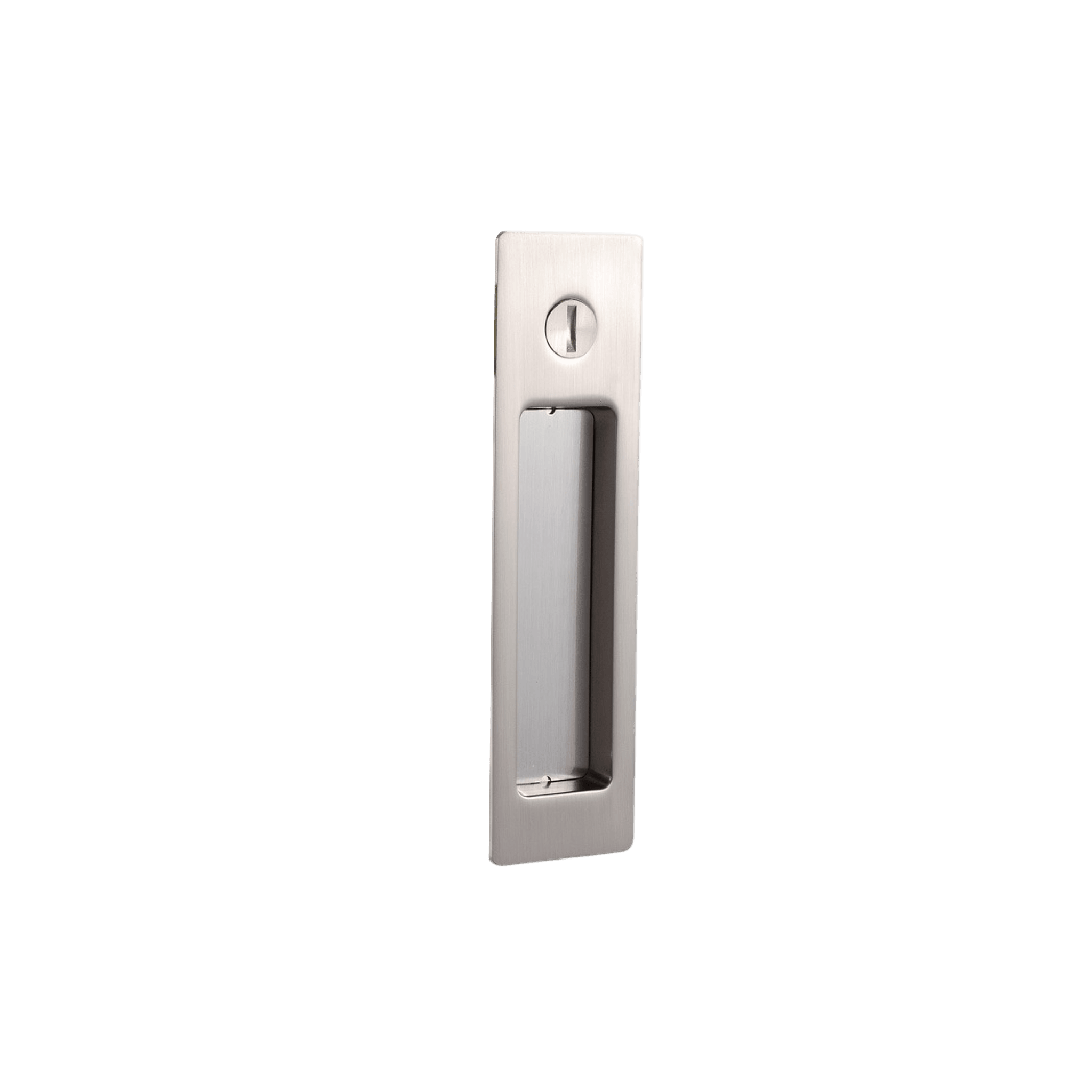 Rectangle cavity pull for a sliding privacy door