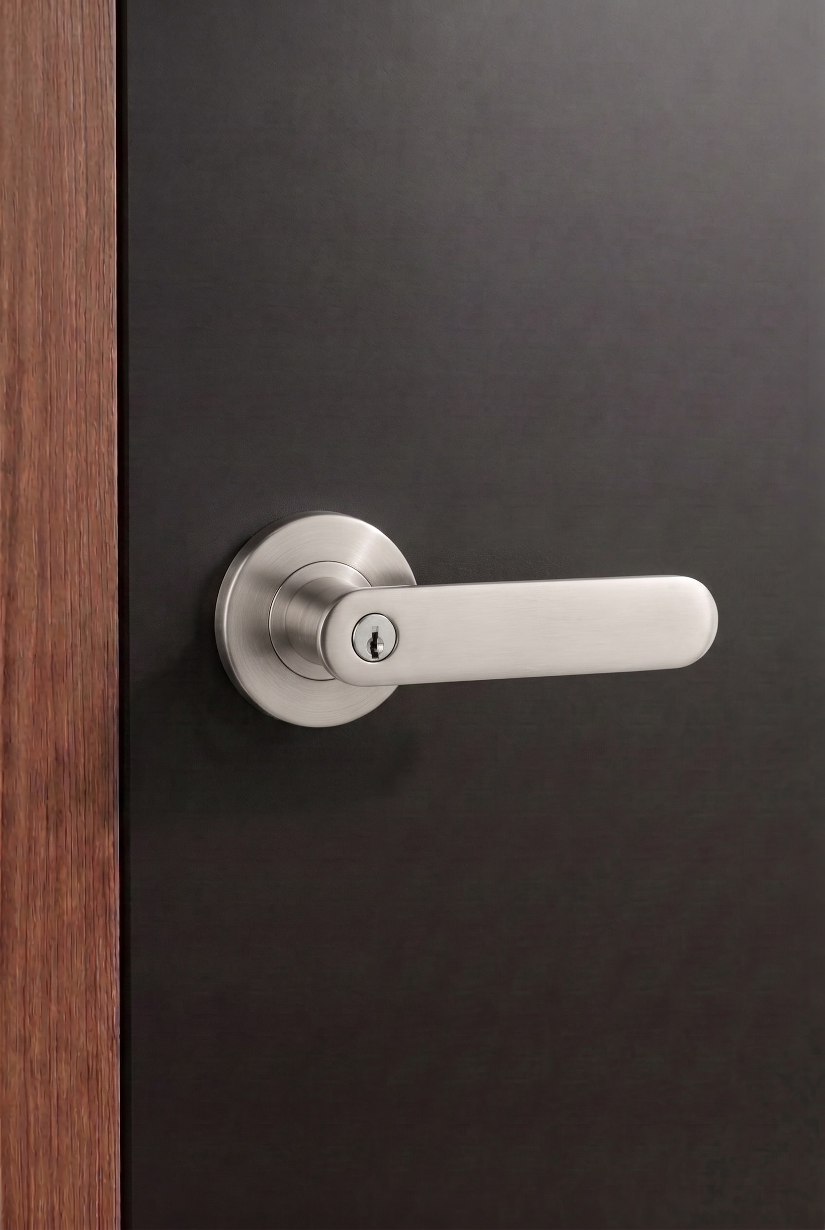 Satin nickel Signature lever handle