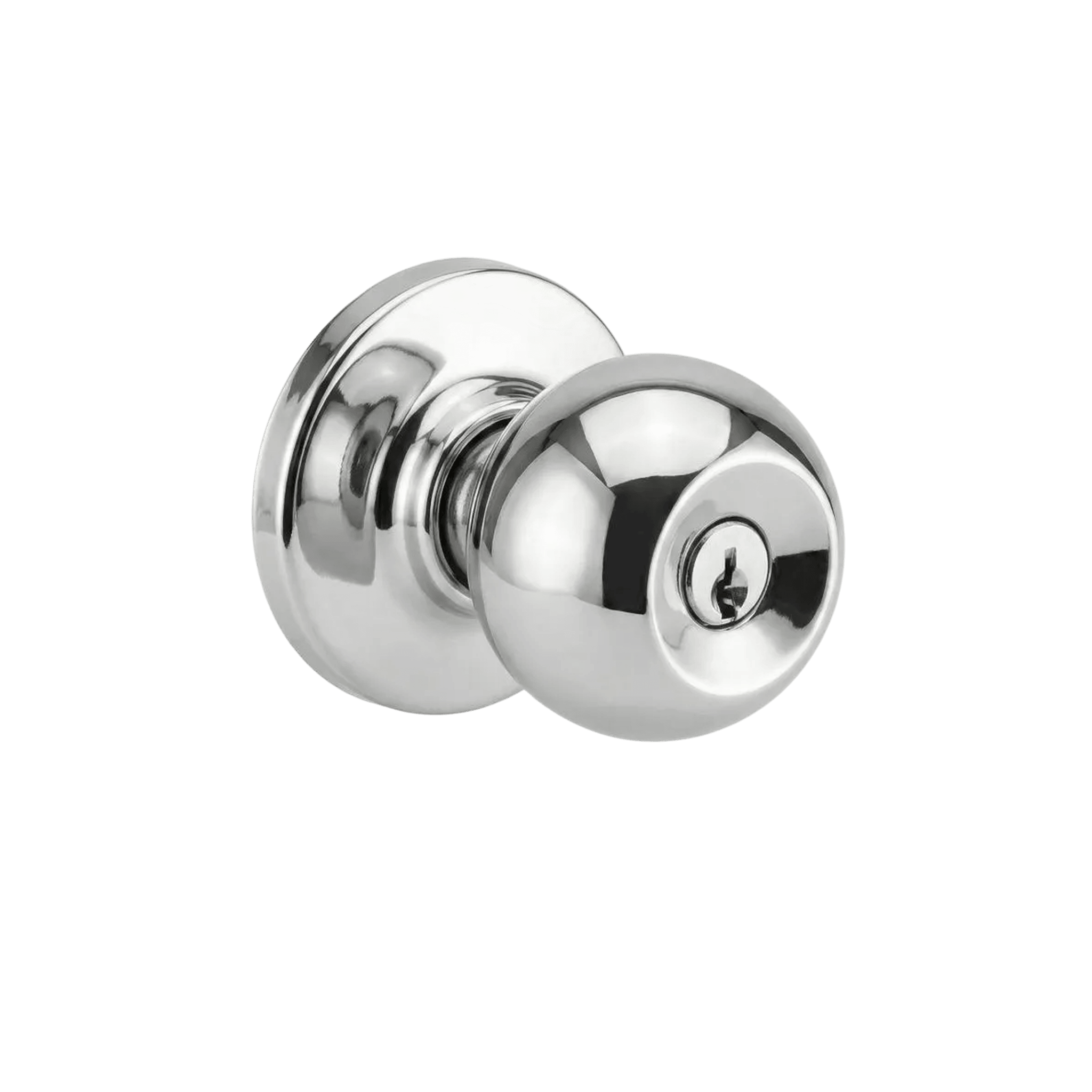 Polished chrome door knob from the Builder’s Standard Range