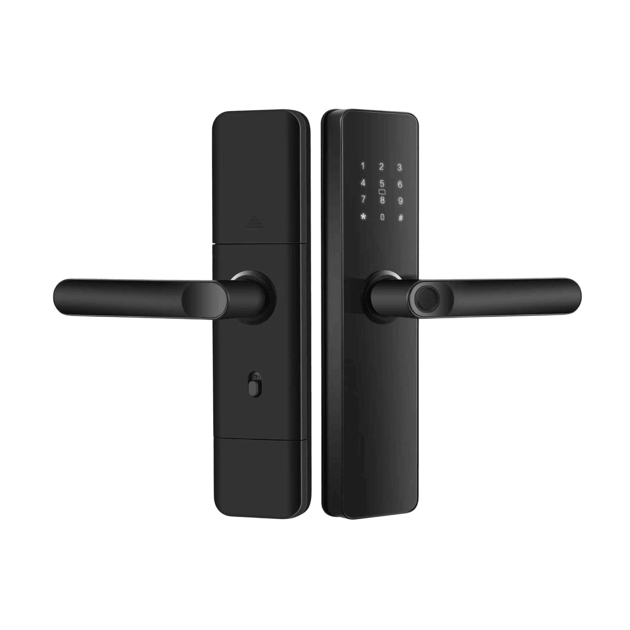 Electronic smart lock with latch