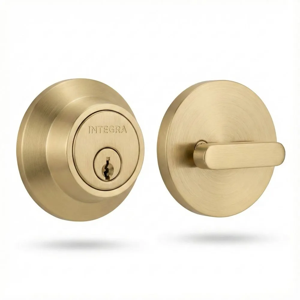 Round Single Cylinder Deadbolt